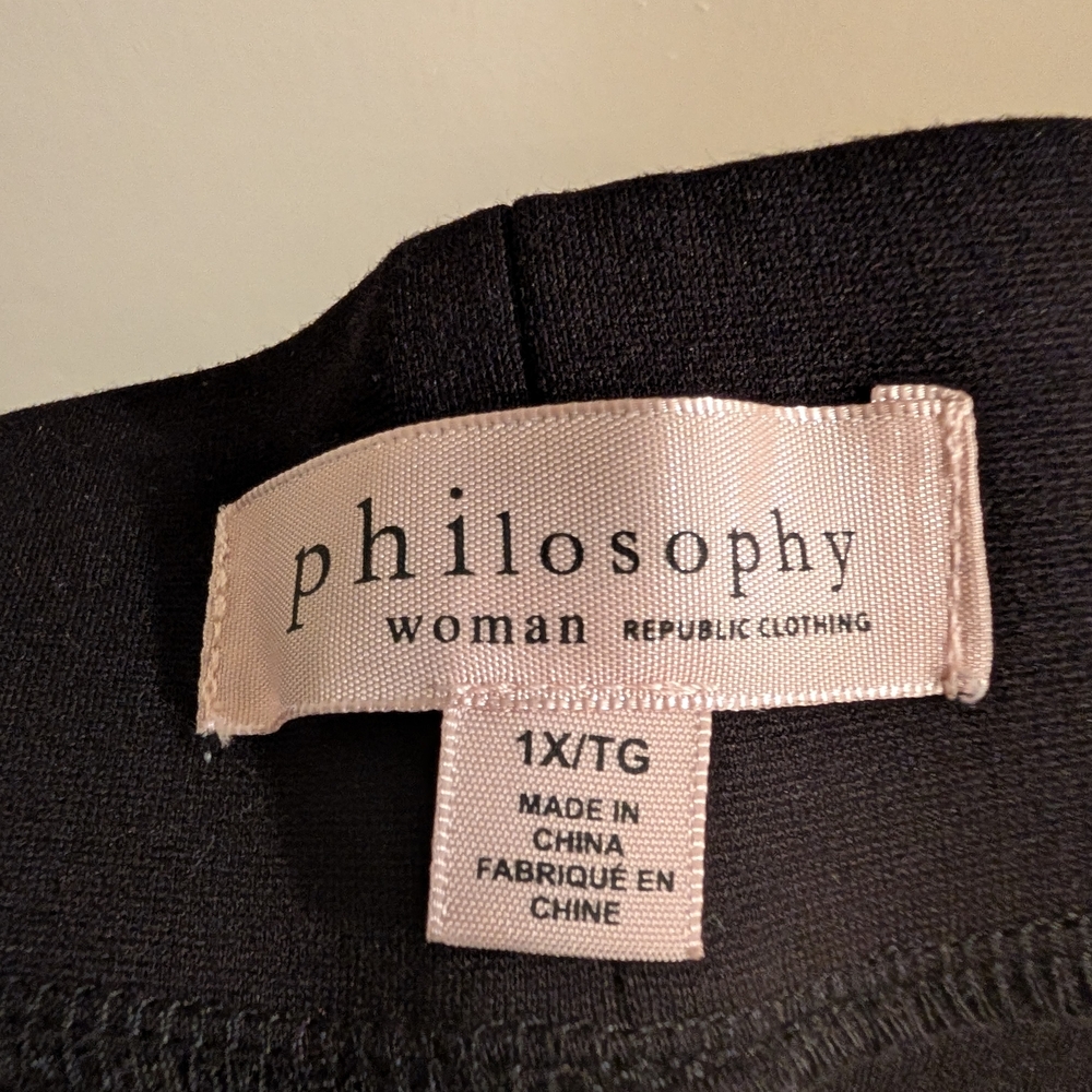 Philosophy Woman Black Top
